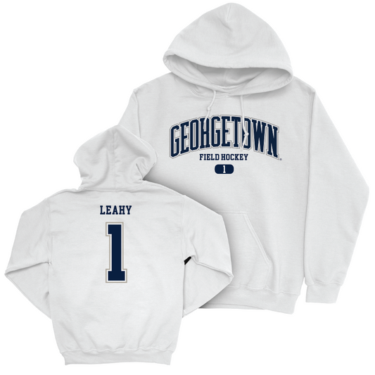 Georgetown Field Hockey White Arch Hoodie - Elena Leahy Youth Small