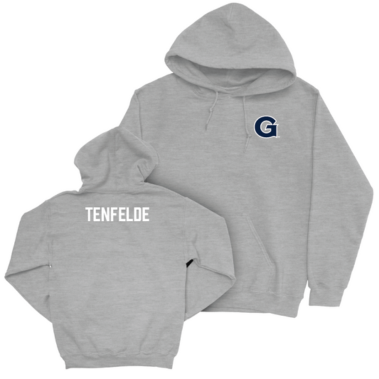 Georgetown Women's Crew Sport Grey Logo Hoodie - Elaina Tenfelde Youth Small