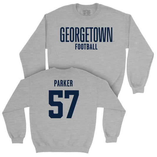 Georgetown Football Sport Grey Wordmark Crew - Jakob Parker Youth Small
