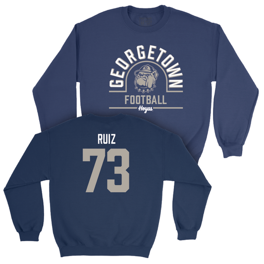 Georgetown Football Navy Classic Crew - Jorge Ruiz Youth Small