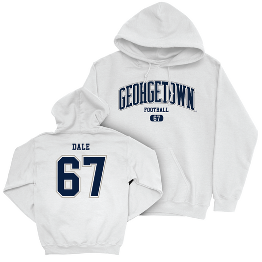 Georgetown Football White Arch Hoodie - Kyler Dale Youth Small