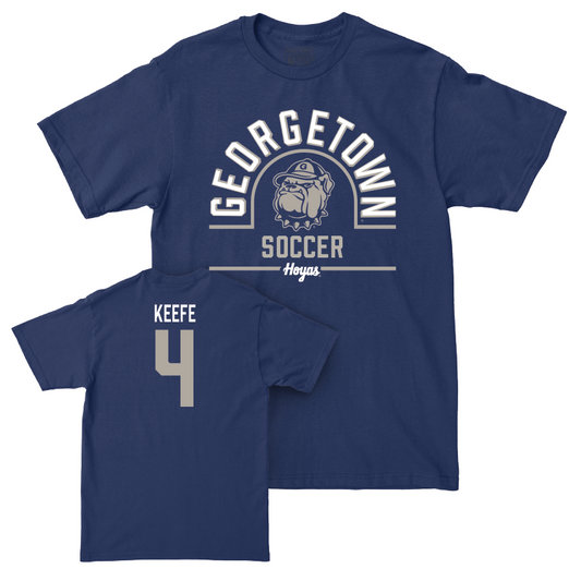 Georgetown Women's Soccer Navy Classic Tee - Katie Keefe Youth Small