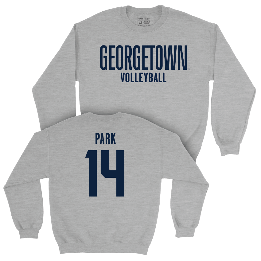 Georgetown Volleyball Sport Grey Wordmark Crew - Karis Park Youth Small