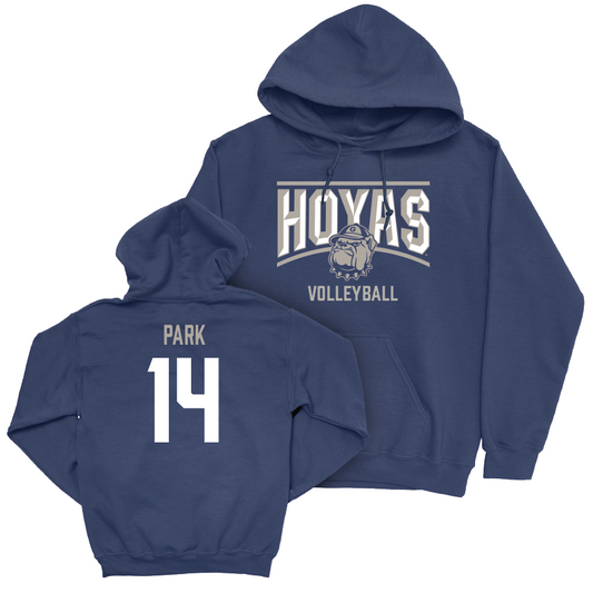 Georgetown Volleyball Navy Staple Hoodie - Karis Park Youth Small