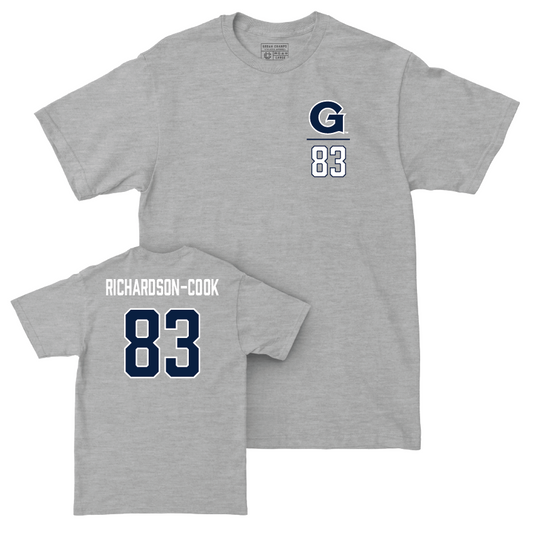 Georgetown Football Sport Grey Logo Tee - Kenyan Richardson-Cook Youth Small