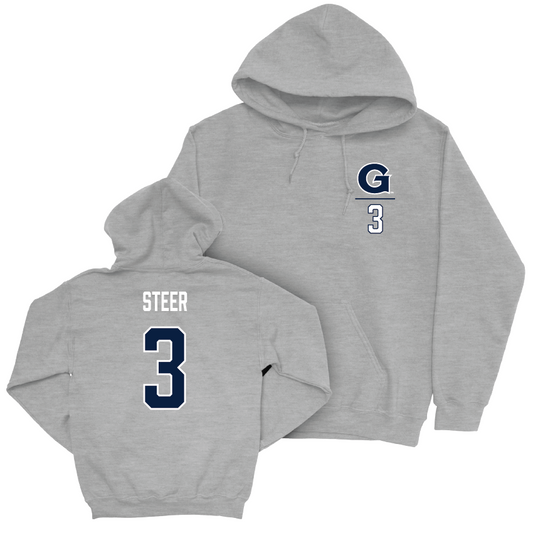 Georgetown Lacrosse Sport Grey Logo Hoodie - Kendall Steer Youth Small