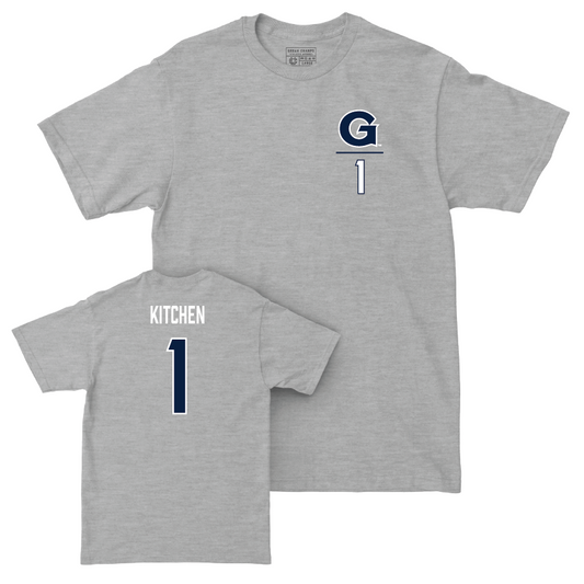Georgetown Lacrosse Sport Grey Logo Tee - Mikaila Kitchen Youth Small