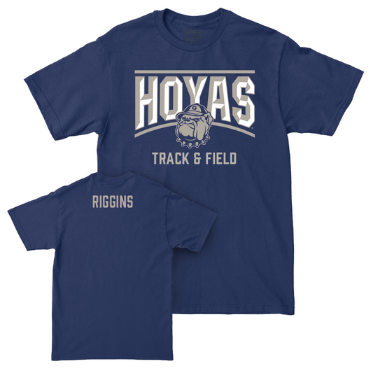 Georgetown Men's Track & Field Navy Staple Tee - Melissa Riggins Youth Small