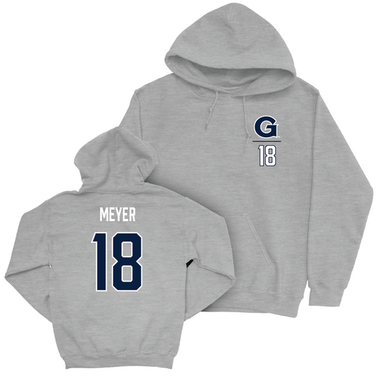 Georgetown Lacrosse Sport Grey Logo Hoodie - Rileigh Meyer Youth Small