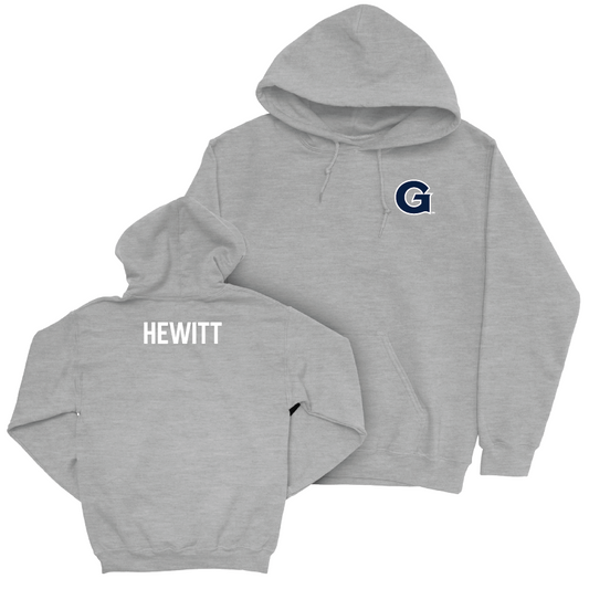 Georgetown Men's Track & Field Sport Grey Logo Hoodie - Sean Hewitt Youth Small