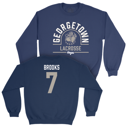 Georgetown Lacrosse Navy Classic Crew - Tessa Brooks Youth Small
