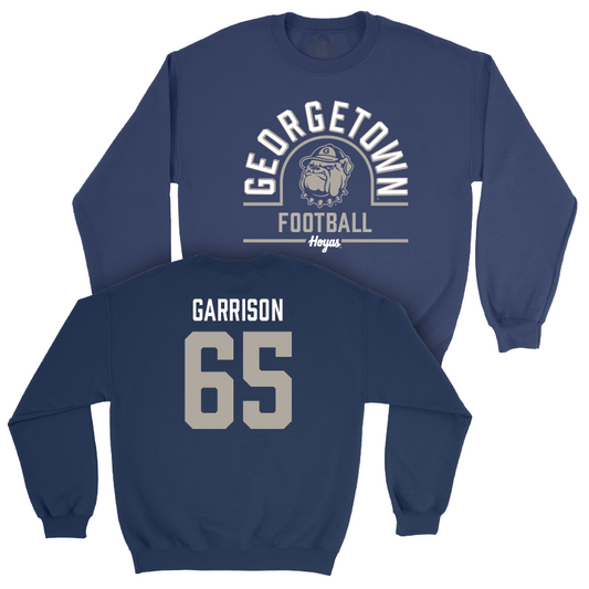Georgetown Football Navy Classic Crew - VeRon Garrison Youth Small