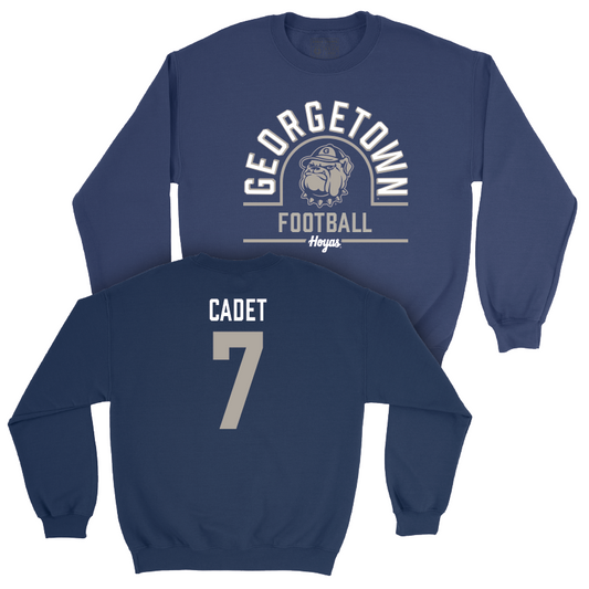 Georgetown Football Navy Classic Crew - Wedner Cadet Youth Small