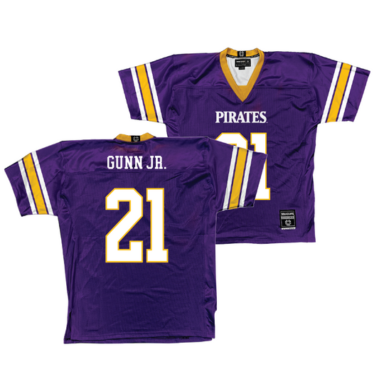East Carolina Purple Football Jersey - Marlon Gunn Jr. | #21