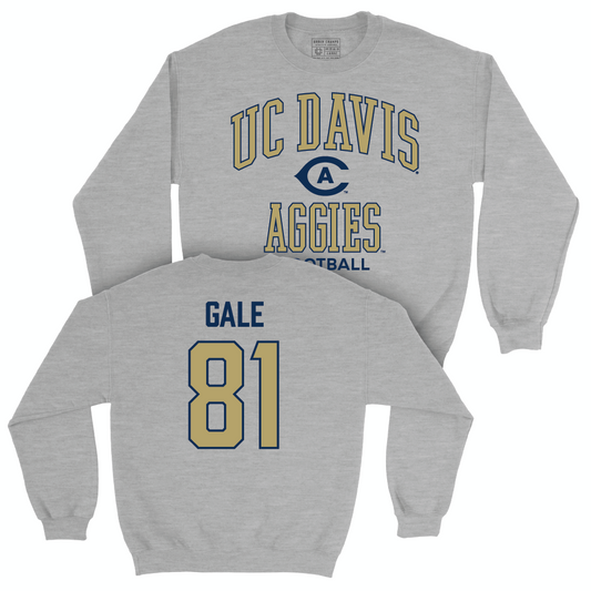 UC Davis Football Sport Grey Classic Crew - Joshua Gale | #81