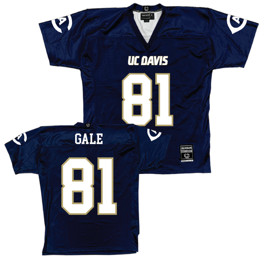 UC Davis Football Navy Jersey - Joshua Gale | #81