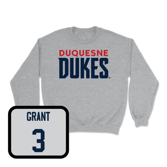 Duquesne Men's Basketball Sport Grey Lock Crew - Dae Dae Grant