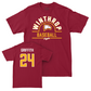 Winthrop Baseball Maroon Arch Tee  - Cole Griffith