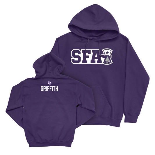 SFA Men's Golf Purple Sideline Hoodie  - Jaxon Griffith