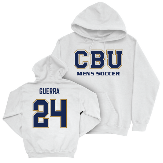 CBU Men's Soccer White Classic Hoodie  - Angel Guerra