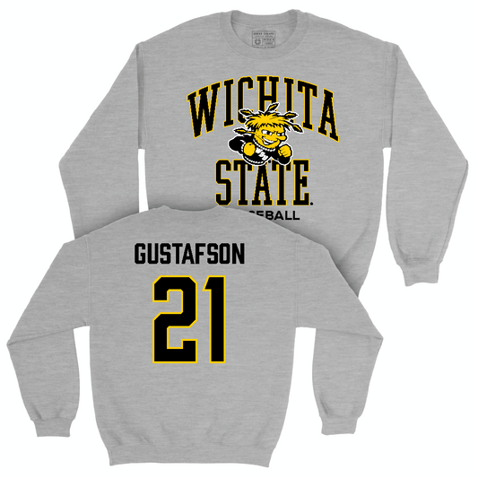 Wichita State Baseball Sport Grey Classic Crew  - Jaden Gustafson