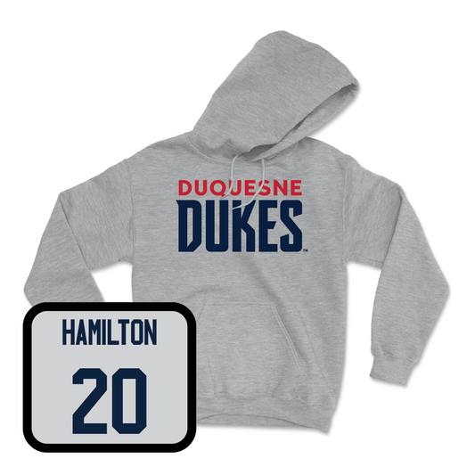 Duquesne Women's Basketball Sport Grey Lock Hoodie - Amaya Hamilton