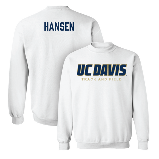 UC Davis Track & Field White Classic Crew - Harrison Hansen