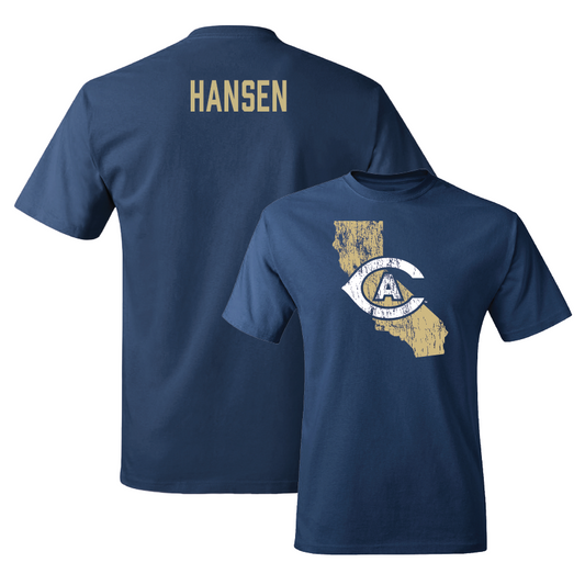 UC Davis Track & Field Navy State Tee - Harrison Hansen