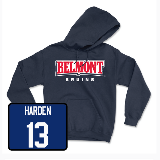 Belmont Baseball Navy Belmont Hoodie   - Ethan Harden
