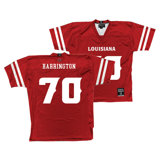 Louisiana Football Red Jersey - Jax Harrington | #70