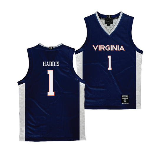 Virginia Men's Basketball Navy Jersey - Dante Harris