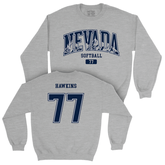Nevada Softball Sport Grey Arch Crew  - Charli Hawkins