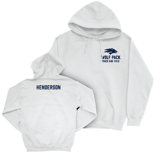 Nevada Women's Track & Field White Logo Hoodie  - Bonét Henderson