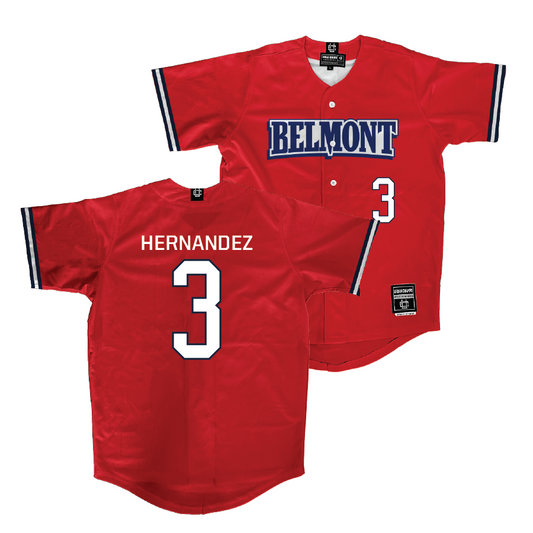 Belmont Baseball Red Jersey - Zach Hernandez | #3