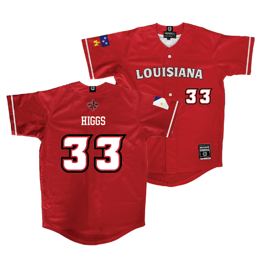 Louisiana Baseball Red Jersey - Conor Higgs | #33