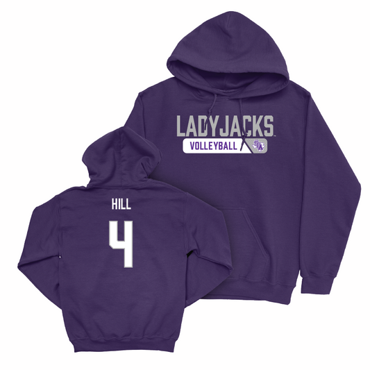 SFA Women's Volleyball Purple Staple Hoodie - Camryn Hill