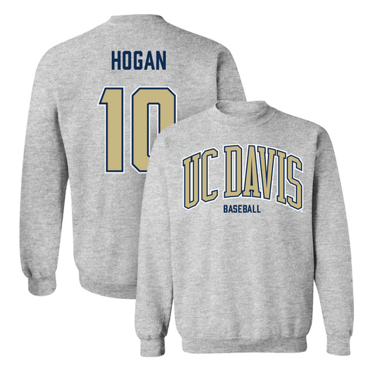 UC Davis Baseball Sport Grey Arch Crew - Kaden Hogan