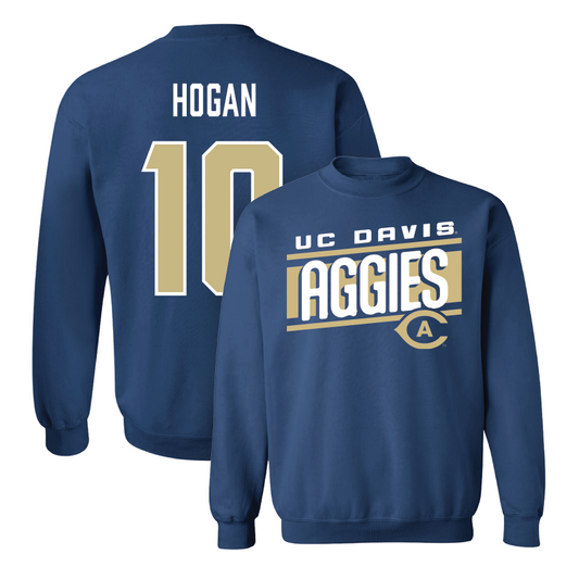 UC Davis Baseball Navy Slant Crew - Kaden Hogan