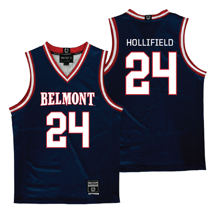 Belmont Women's Basketball Navy Jersey - Kate Hollifield | #24