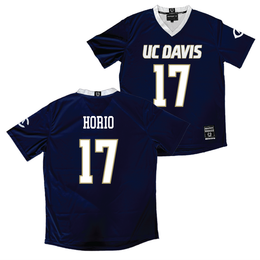 UC Davis Men's Navy Soccer Jersey - Declan Horio | #17