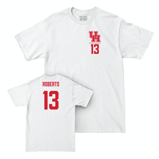Houston Men's Basketball White Logo Comfort Colors Tee - J'wan Roberts Small