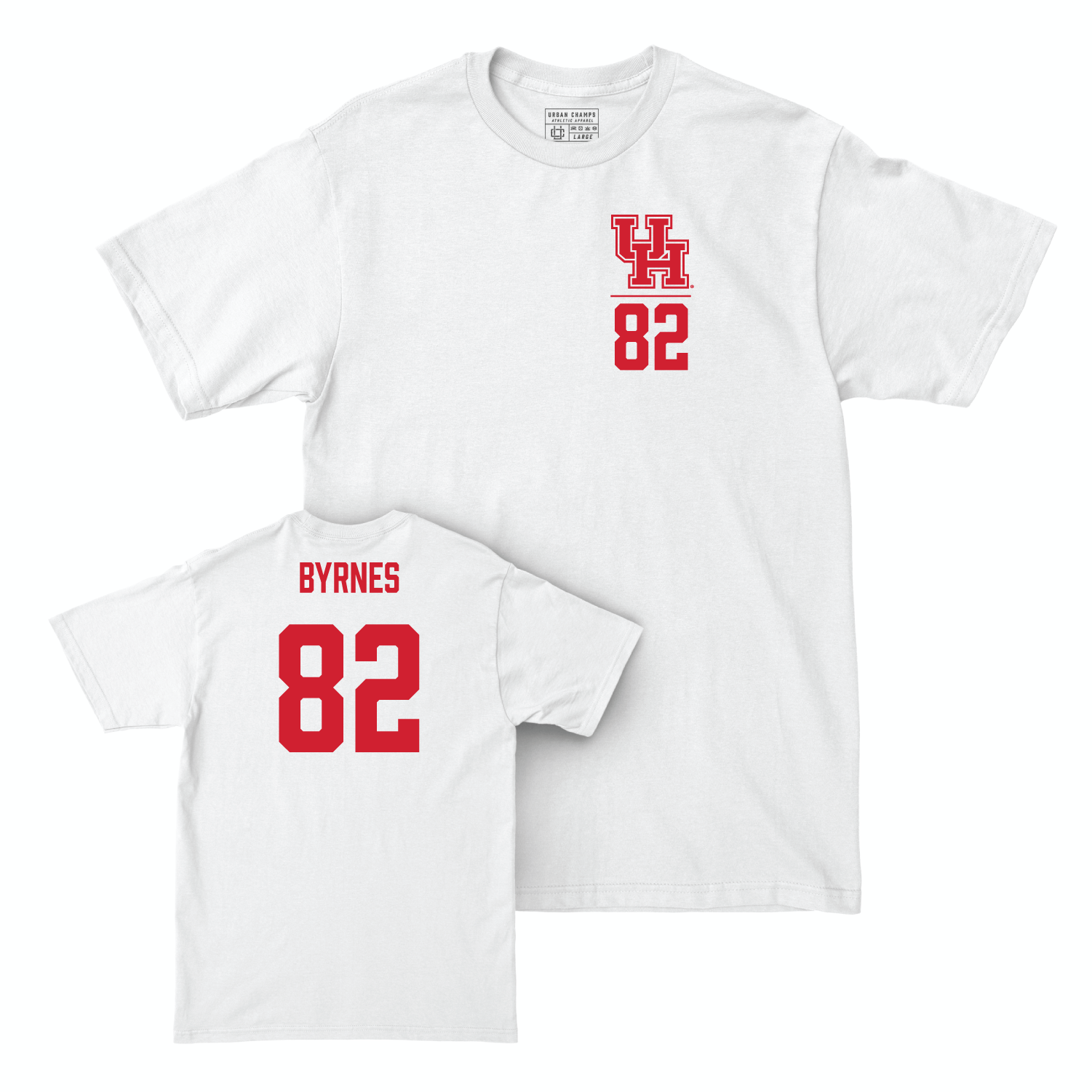 Houston Football White Logo Comfort Colors Tee - Matt Byrnes Small