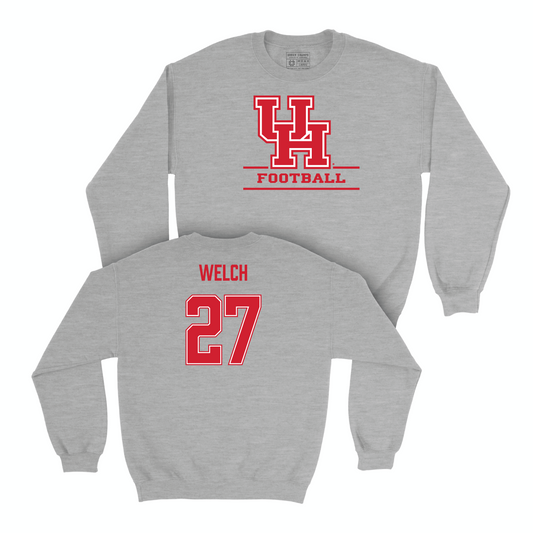 Houston Football Sport Grey Classic Crew - Mike Welch Small
