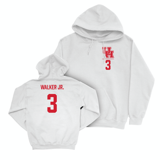 Houston Men's Basketball White Logo Hoodie - Ramon Walker Jr. Small