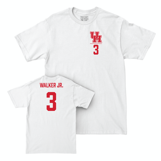 Houston Men's Basketball White Logo Comfort Colors Tee - Ramon Walker Jr. Small