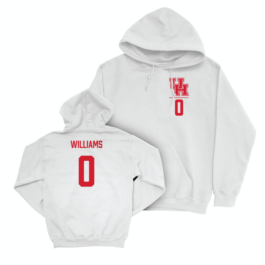 Houston Football White Logo Hoodie - Sedrick Williams Small