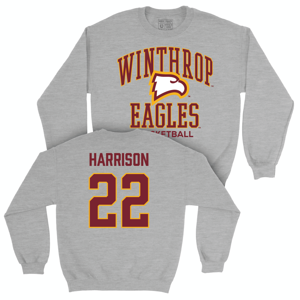 Winthrop Men's Basketball Sport Grey Classic Crew - Henry Harrison