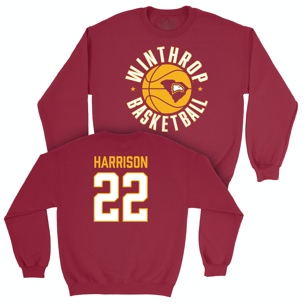 Winthrop Men's Basketball Maroon Hardwood Crew - Henry Harrison
