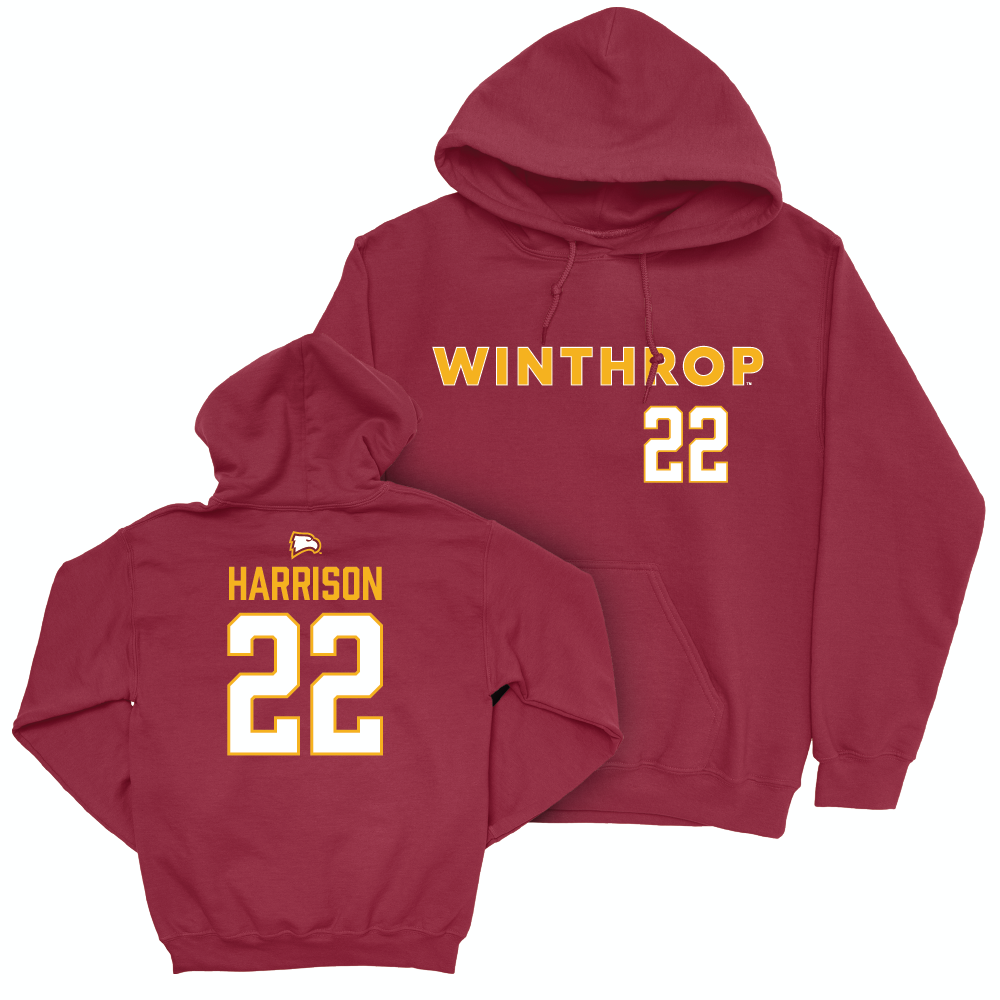 Winthrop Men's Basketball Maroon Sideline Hoodie - Henry Harrison