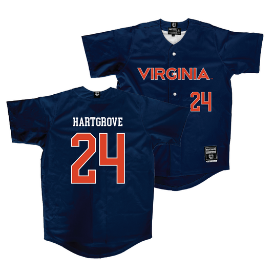 Virginia Softball Navy Jersey - Sydney Hartgrove | #24